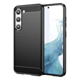 Carbon Case til Samsung Galaxy S23+ fleksibelt silikone carbon cover sort
