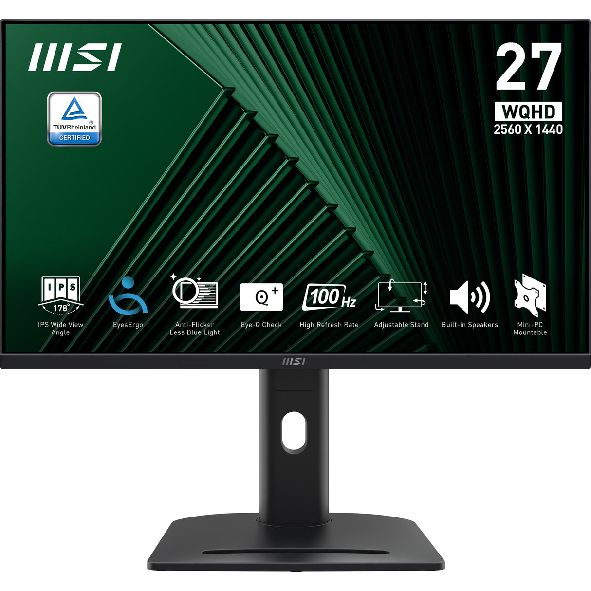 MSI Pro MP275QPG 27 IPS 2560 x 1440 (2K) DisplayPort HDMI 100 Hz