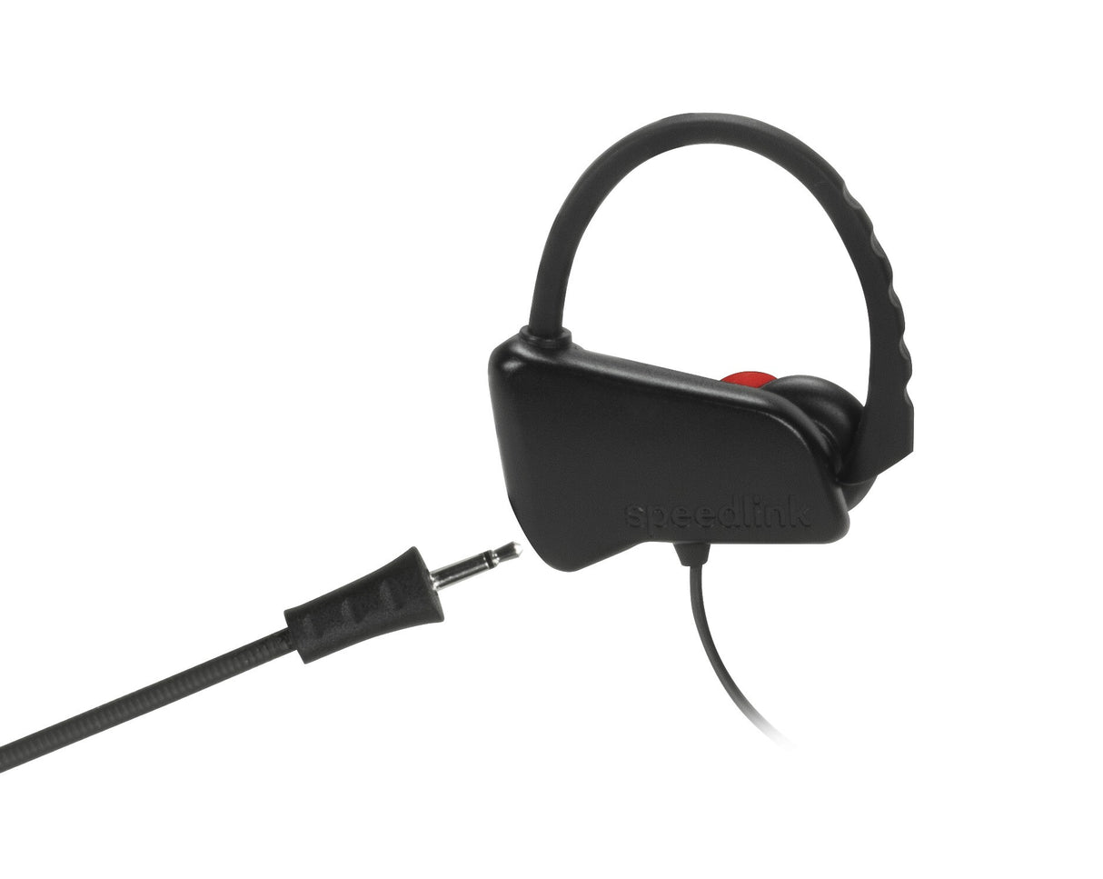 SPEEDLINK JUZAR Headset Ledningsført Ørekrog, I ørerne Spil Sort, Rød