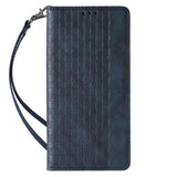 Magnet Strap Case til Samsung Galaxy S23+ Flip Wallet Mini Lanyard Stand Blue