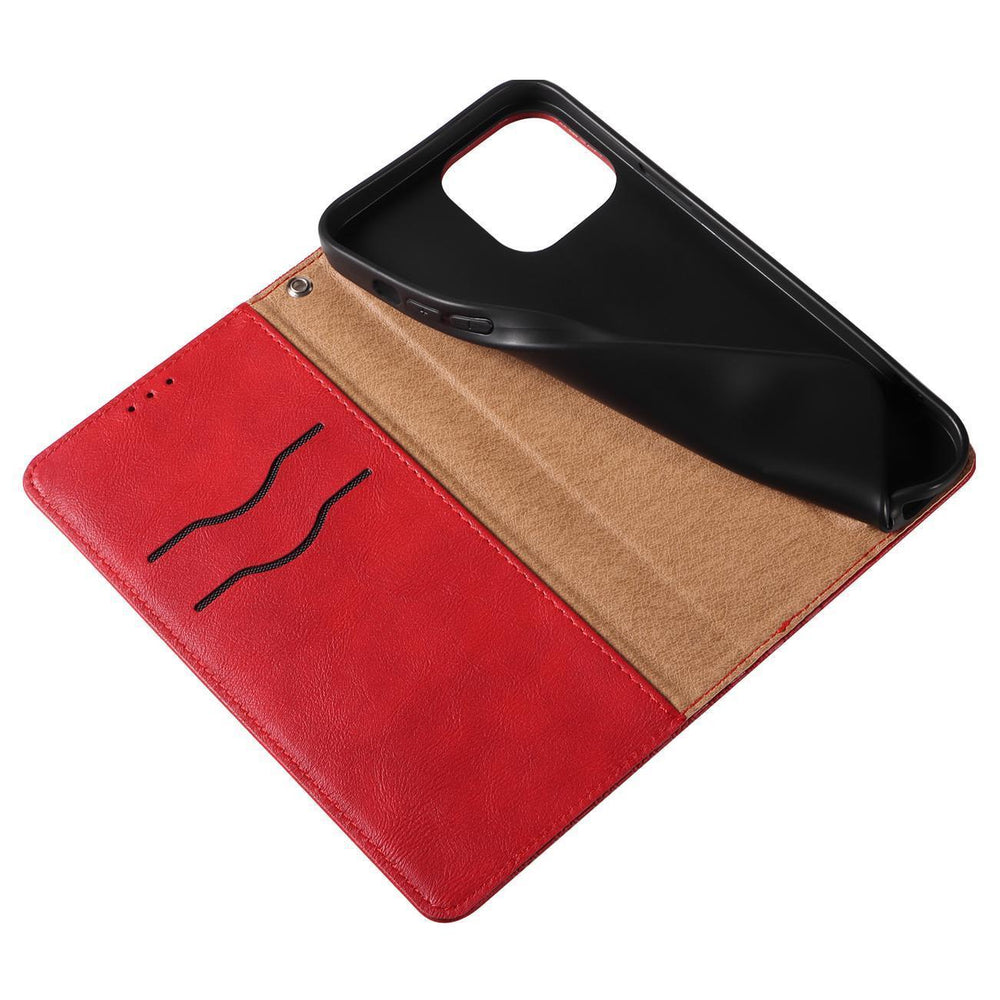 Magnet Strap Case til Samsung Galaxy S23+ Flip Wallet Mini Lanyard Stand Red