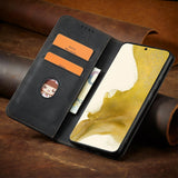 Magnet Fancy Case til Samsung Galaxy S23+ flip cover wallet stand sort