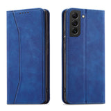 Magnet Fancy Case til Samsung Galaxy S23+ flip cover tegnebog stativ blå