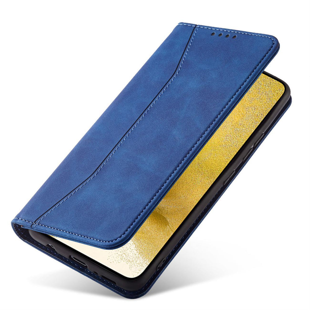 Magnet Fancy Case til Samsung Galaxy S23+ flip cover tegnebog stativ blå