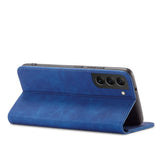 Magnet Fancy Case til Samsung Galaxy S23+ flip cover tegnebog stativ blå