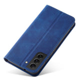 Magnet Fancy Case til Samsung Galaxy S23+ flip cover tegnebog stativ blå