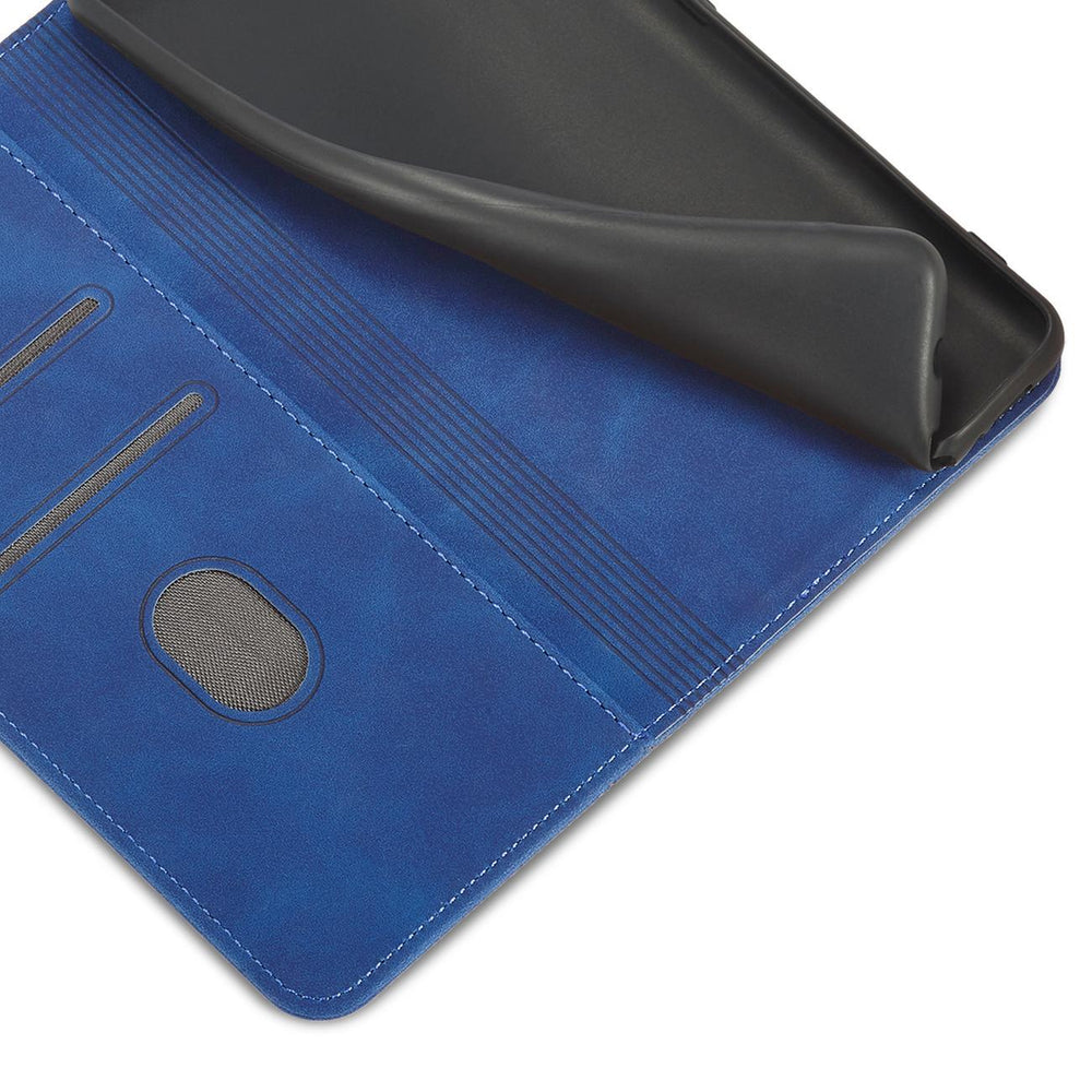 Magnet Fancy Case til Samsung Galaxy S23+ flip cover tegnebog stativ blå