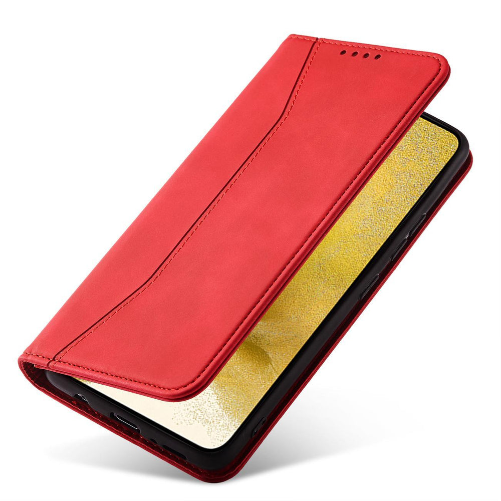 Magnet Fancy Case til Samsung Galaxy S23+ flip cover tegnebog stativ rød