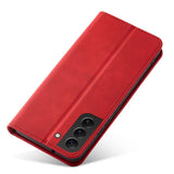 Magnet Fancy Case til Samsung Galaxy S23+ flip cover tegnebog stativ rød