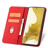 Magnet Fancy Case til Samsung Galaxy S23+ flip cover tegnebog stativ rød