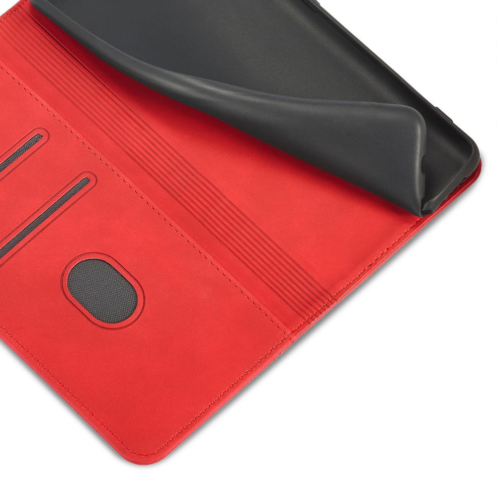Magnet Fancy Case til Samsung Galaxy S23+ flip cover tegnebog stativ rød