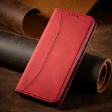 Magnet Fancy Case til Samsung Galaxy S23+ flip cover tegnebog stativ rød
