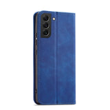 Magnet Fancy Case til Samsung Galaxy S23 Ultra Cover med Flip Wallet Stand Blue
