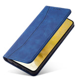 Magnet Fancy Case til Samsung Galaxy S23 Ultra Cover med Flip Wallet Stand Blue