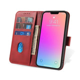 Magnet Case Case for Samsung Galaxy S23+ flip cover tegnebog stativ rød