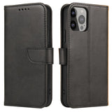 Magnet Case Case til Vivo X80 Pro flip cover tegnebog stativ sort