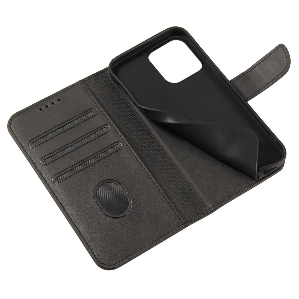 Magnet Case Case for Vivo Y16 flip cover tegnebog stativ sort