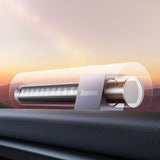 Baseus parkeringsskilt til telefonnummeret på det grå instrumentbræt