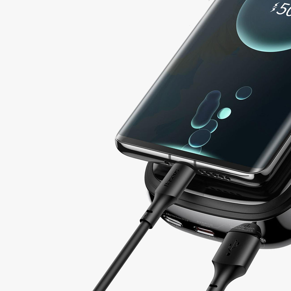 Baseus Qpow Digital Display Fast Charging Power Bank 10000mAh 22.5W QC/PD/SCP/FCP with Built-in USB-C Cable Black