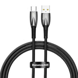 Baseus Glimmer Series Fast Charging Cable USB-A - USB-C 100W 480Mb/s 1m Black
