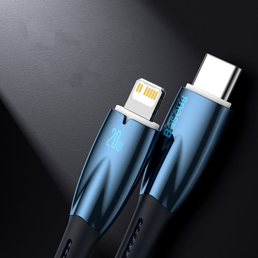 Baseus Glimmer Series Fast Charging Cable USB-A - USB-C 100W 480Mb/s 1m Black