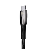 Baseus Glimmer Series Fast Charging Cable USB-A - USB-C 100W 480Mb/s 1m Black