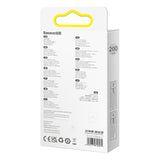 Baseus CADH000802 USB-C - USB-C PD-kabel 100W 5A 480Mb/s 2m - hvid