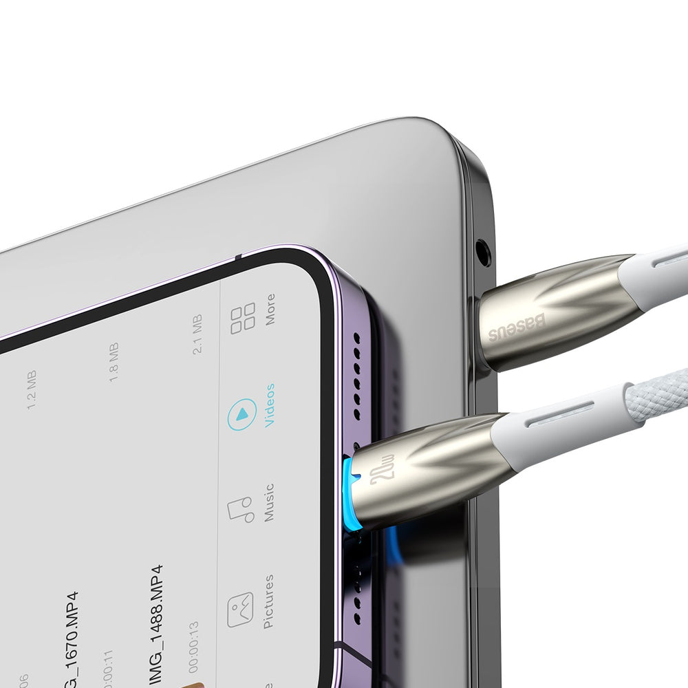 Baseus CADH000002 Lightning - USB-C PD cable 20W 480Mb/s 1m - white