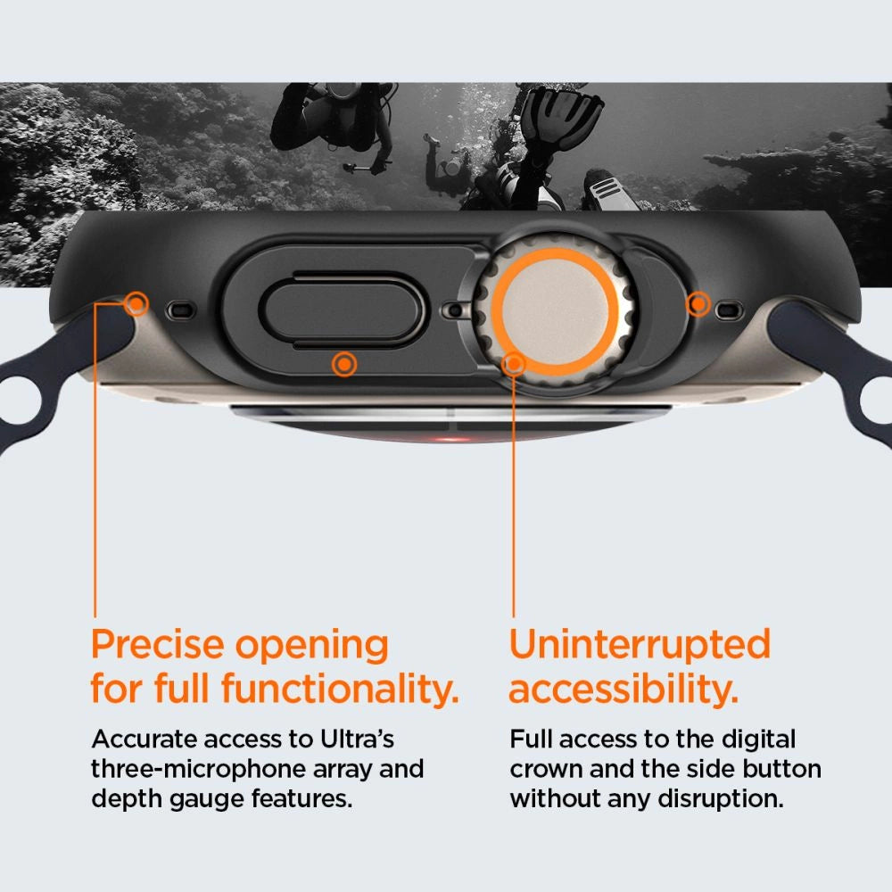 Spigen Thin Fit Case til Apple Watch Ultra (49 mm) - sort