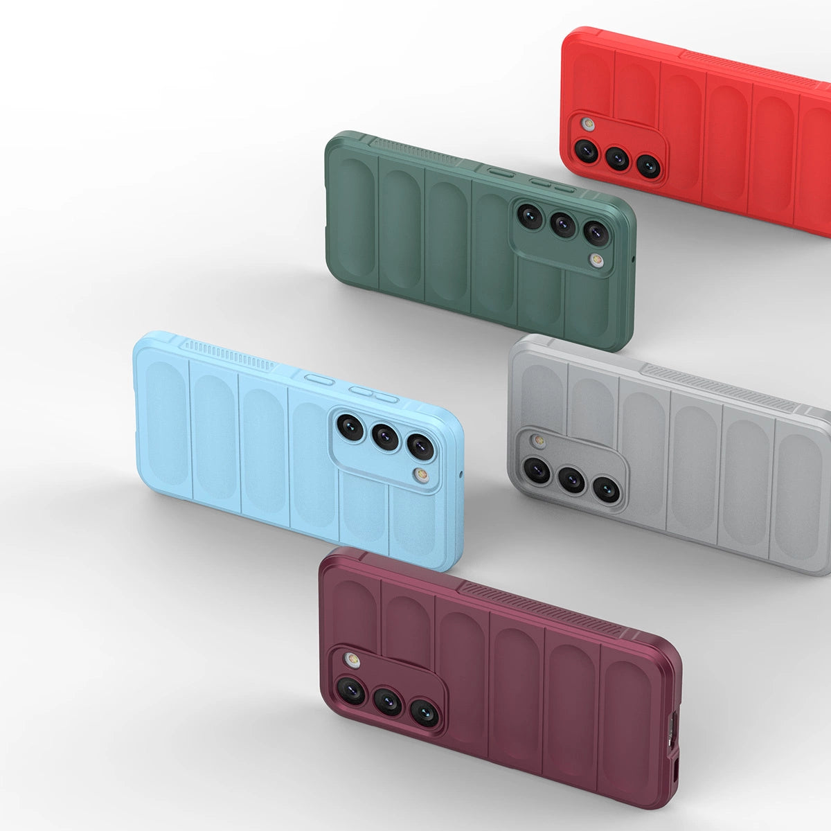 Magic Shield Case til Samsung Galaxy S23+ fleksibelt pansret cover lysblå