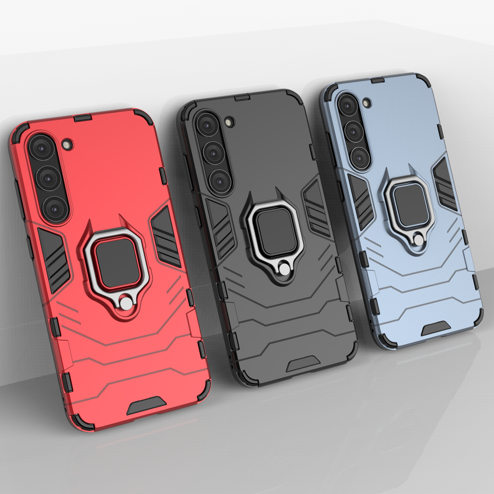 Ring Armor case til Samsung Galaxy S23+ pansret cover magnetisk holder ring sort