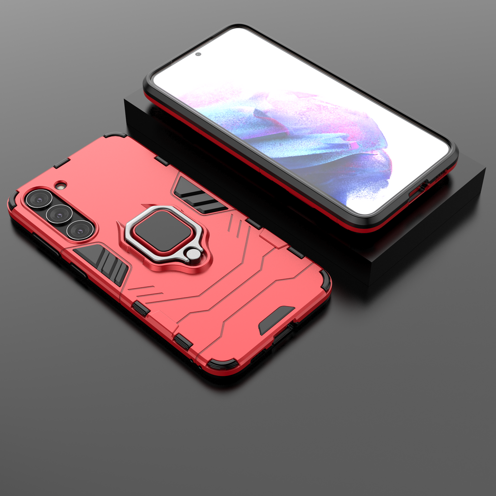 Ring Armor case til Samsung Galaxy S23+ pansret cover magnetisk holder ring sort