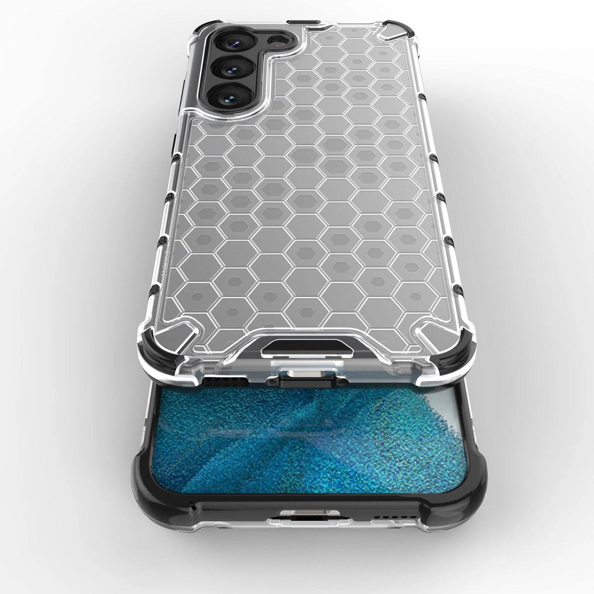 Honeycomb case til Samsung Galaxy S23 pansret hybrid cover sort