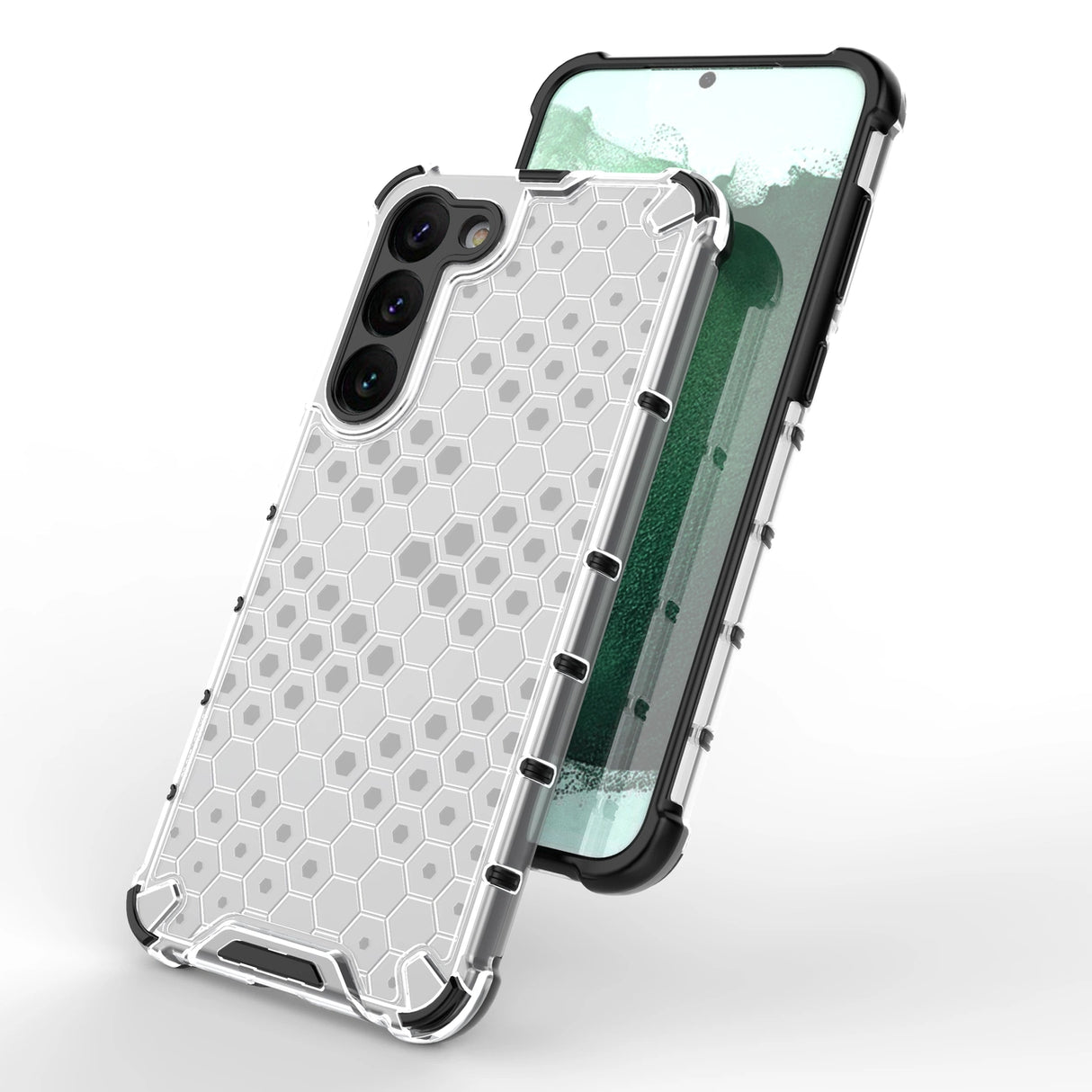Honeycomb case til Samsung Galaxy S23+ pansret hybrid cover sort