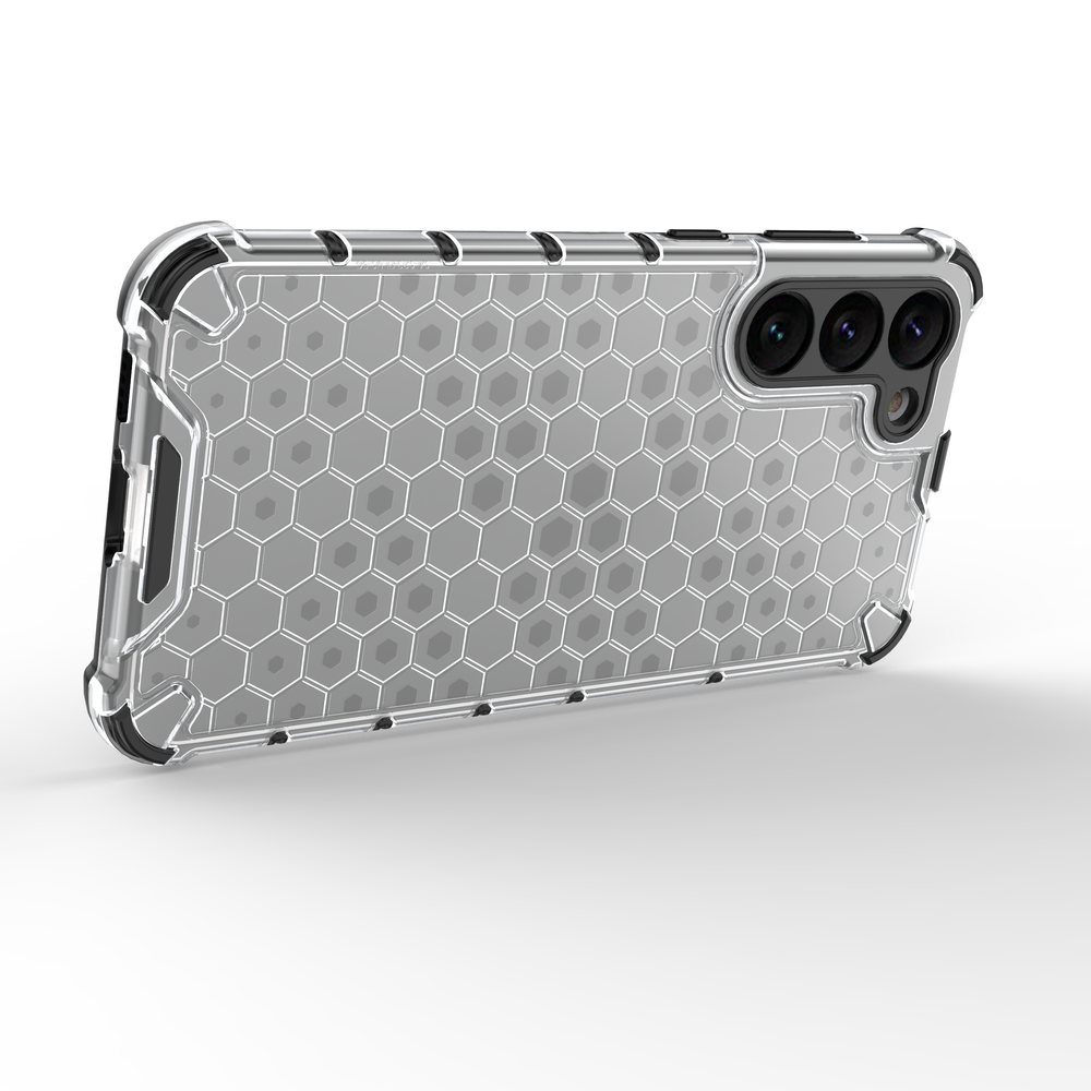 Honeycomb case til Samsung Galaxy S23+ pansret hybrid cover gennemsigtigt