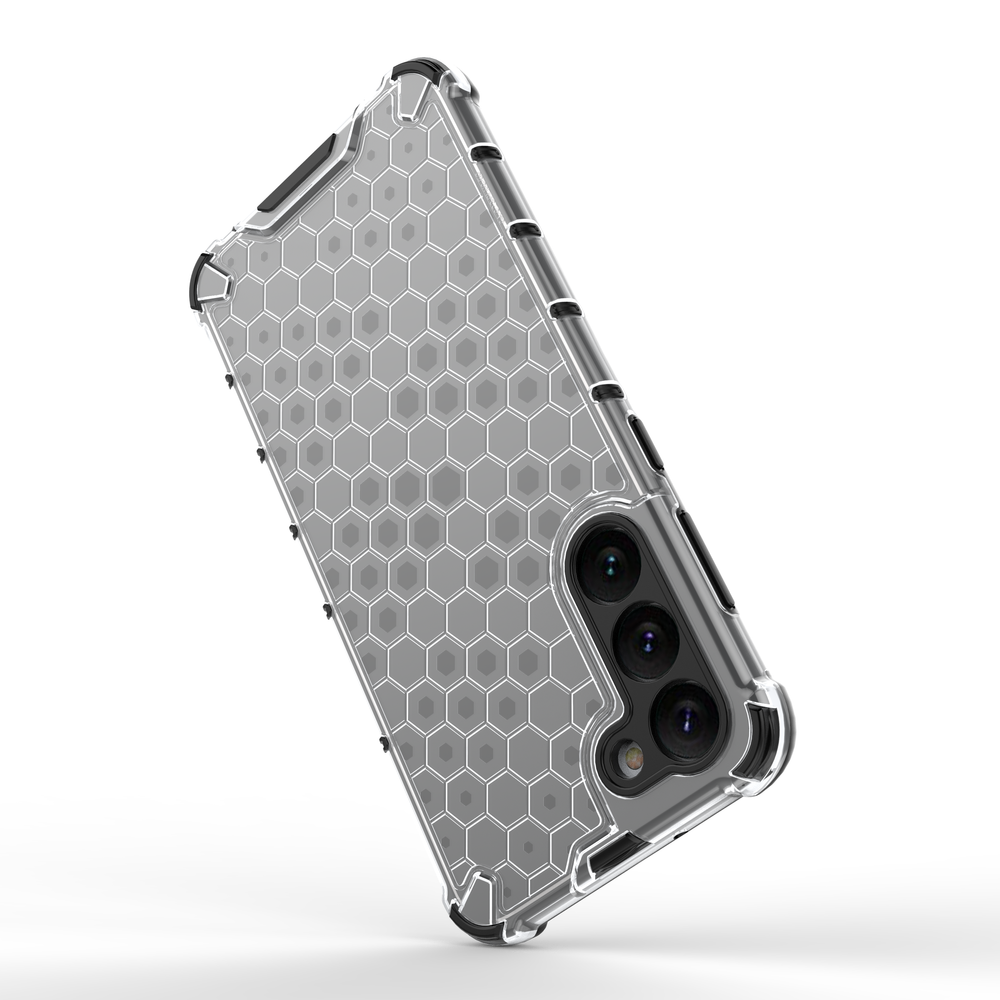 Honeycomb case til Samsung Galaxy S23+ pansret hybrid cover gennemsigtigt