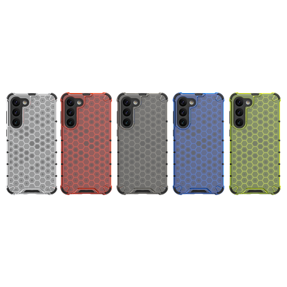 Honeycomb case til Samsung Galaxy S23+ pansret hybrid cover gennemsigtigt