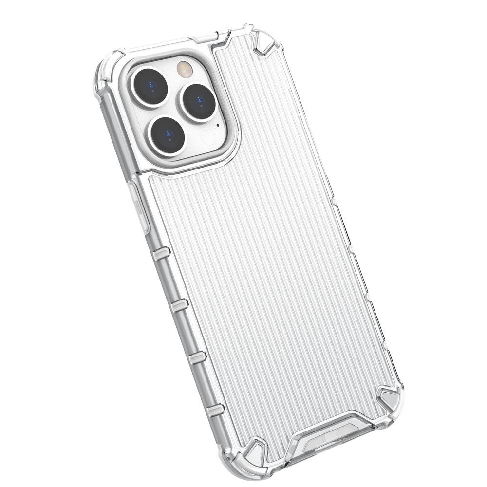 Ombre Protect Case til iPhone 14 Pro pansret cover lyserød og blå