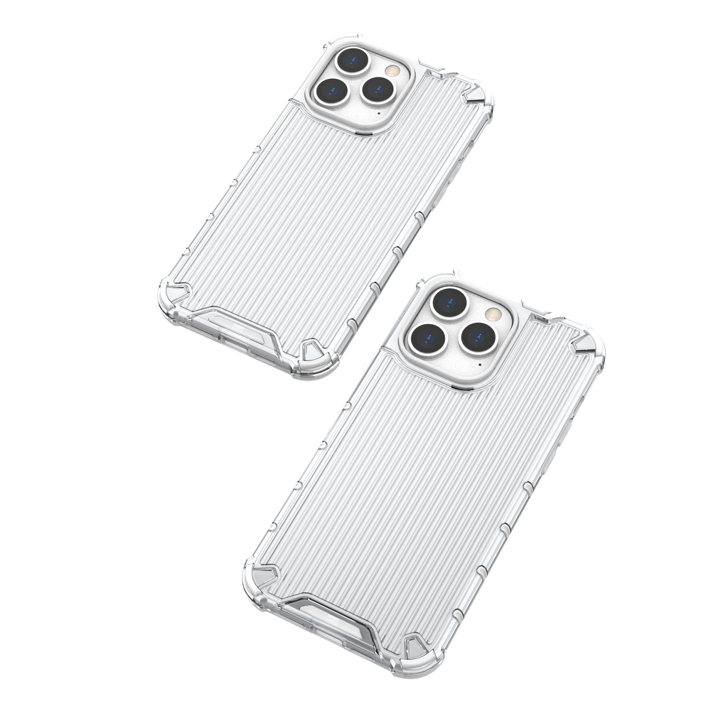 Ombre Protect Case til iPhone 14 Pro pansret cover lyserød og blå
