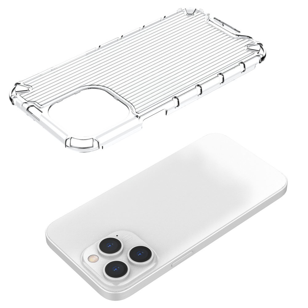 Ombre Protect Case til iPhone 14 Pro pansret cover lyserød og blå