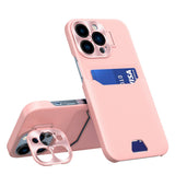 Læder Stand Case til Samsung Galaxy S23 Ultra Cover Card Wallet med Stand Pink