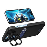 Læder Stand Case til Samsung Galaxy S23 Ultra cover kort tegnebog med stand sort