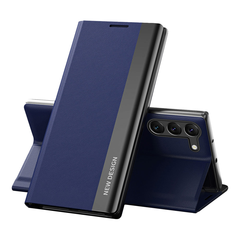 Sleep Case Pro-kasse til Samsung Galaxy S23+ med flip stand blå