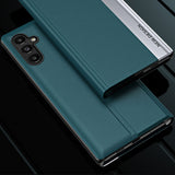 Sleep Case Pro-kasse til Samsung Galaxy S23+ med flip stand blå