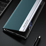 Sleep Case Pro-kasse til Samsung Galaxy S23+ med flip stand blå