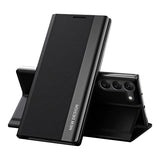 Sleep Case Pro-hylster til Samsung Galaxy S23+ med flip stand sort
