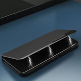 Eco Leather View Case case til Samsung Galaxy S23+ med flip stand rød