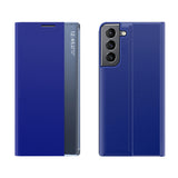 Ny Sleep Case-hylster til Samsung Galaxy S23+ med flip stand blå