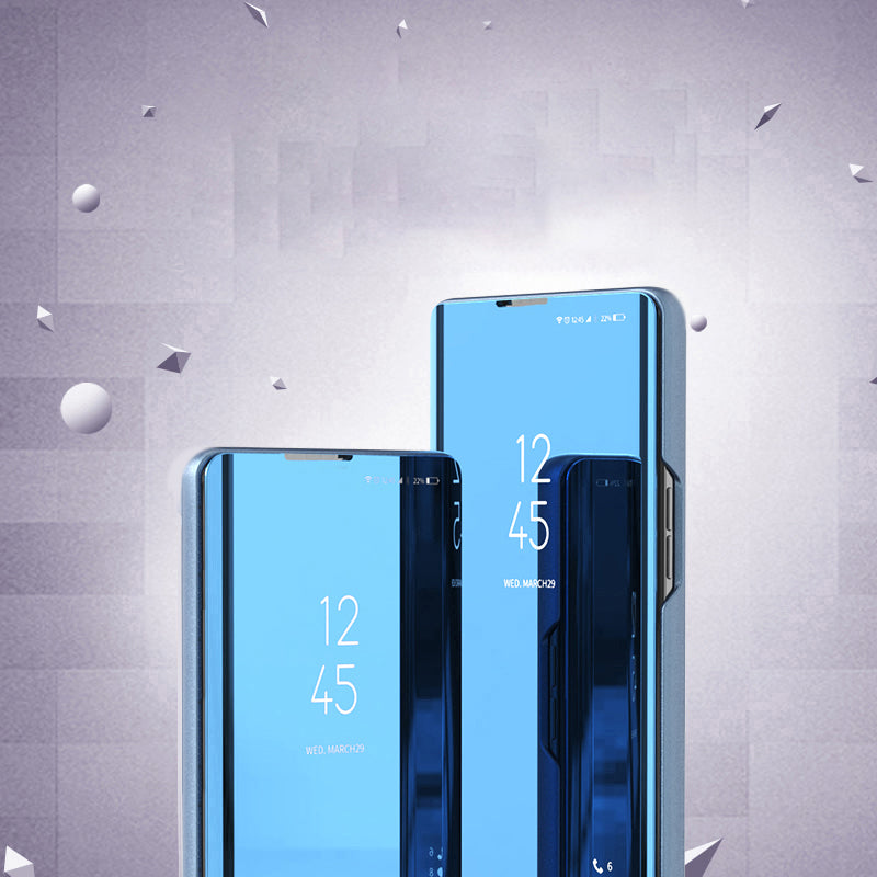Clear View Case cover til Samsung Galaxy S23+ flip cover blå
