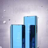 Clear View Case cover til Samsung Galaxy S23+ flip cover blå
